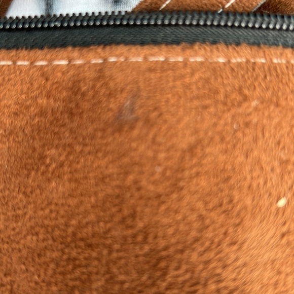 Embroidered Crossbody Bag with Two Zipper Pockets - Picture 7 of 7